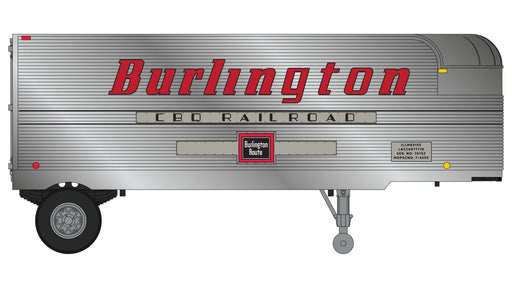 Class One Model Works TR00100 Fruehauf 26' Trailer - Burlington Route