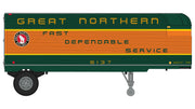 Class One Model Works TR00105 Fruehauf 26' Trailer - Great Northern Railway
