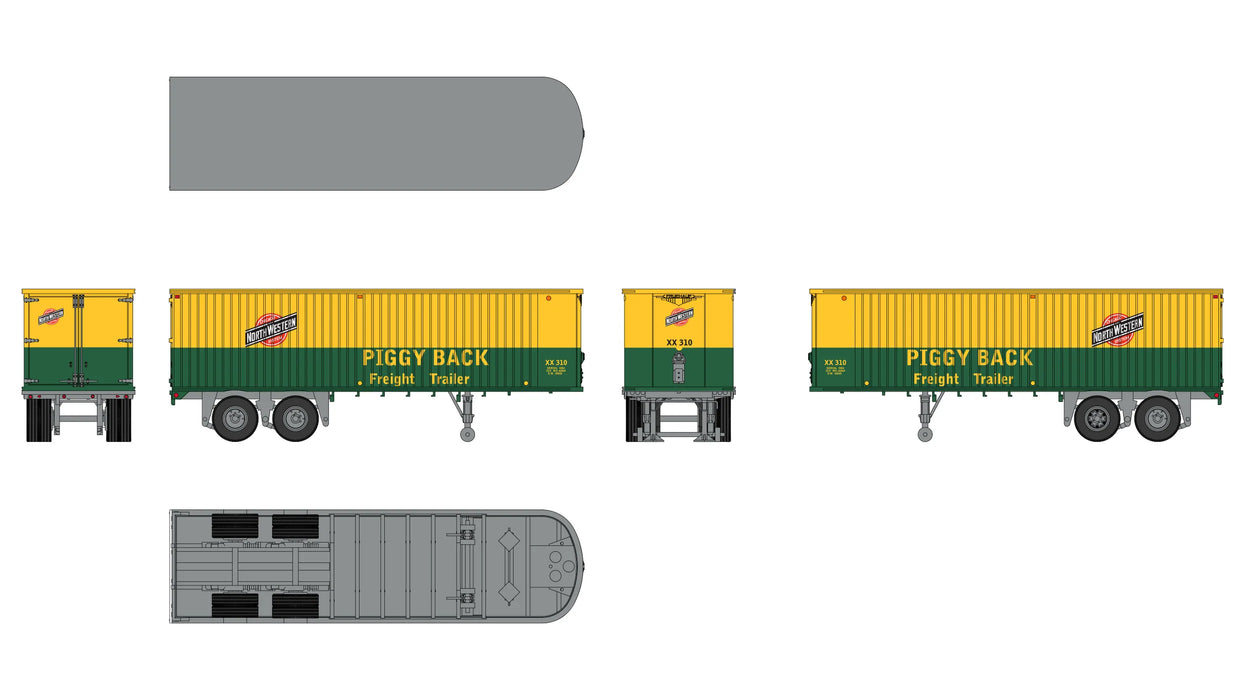 Class One Model Works TR00200 Fruehauf 31' Trailer - Chicago Northwestern