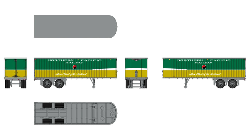 Class One Model Works TR00205 Fruehauf 31' Trailer - Northern Pacific