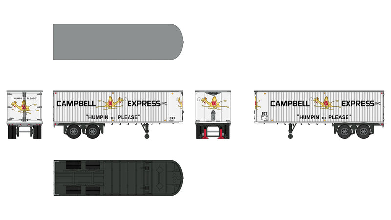 Class One Model Works TR00207 Fruehauf 31' Trailer - Campbell 66 Express