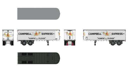 Class One Model Works TR00207 Fruehauf 31' Trailer - Campbell 66 Express