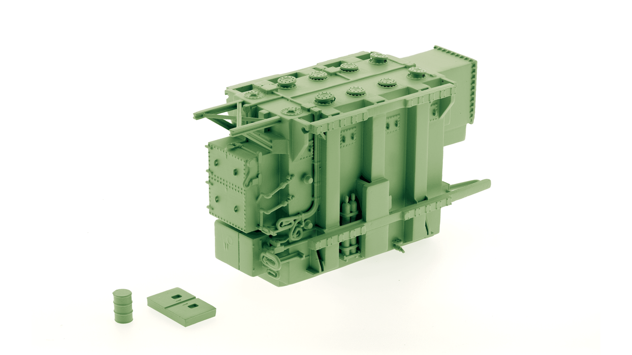 Class One Model Works ZZ03000G HO Scale Large Modern Transformer Load - Institutional Green
