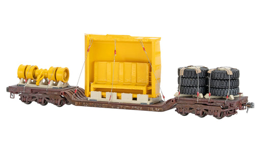 Class One Model Works ZZ03010 HO Scale Terex Truck Bed with Tires Load for Heavy Duty Flatcar
