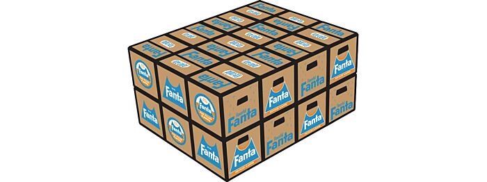 Classic Metal Works 20253 HO Scale Stacked Shipping Crates Load - Fanta