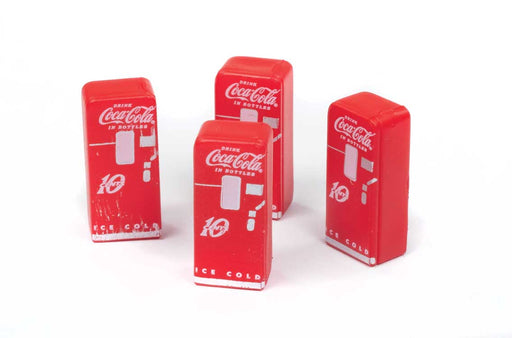 Classic Metal Works 20254 HO Scale 1950's Coca-Cola Machines (4 Pack)
