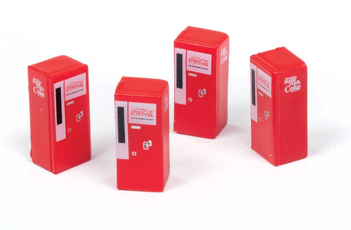 Classic Metal Works 20255 HO Scale 1960's Coca-Cola Machines (4 Pack)