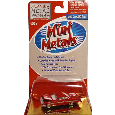 Classic Metal Works 30103 HO Scale 1961 Chevy Impala - Red