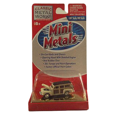 Classic Metal Works 30107 HO Scale 1948 Ford Woody - Cream