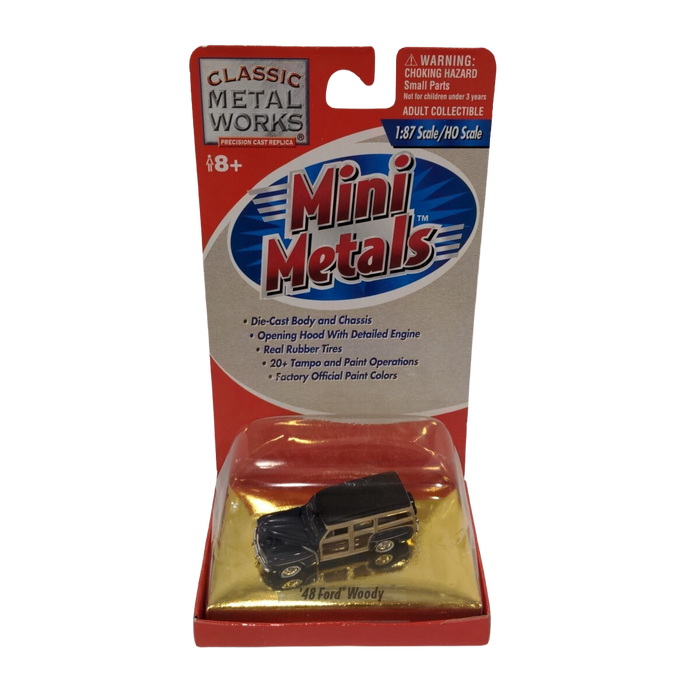 Classic Metal Works 30107 HO Scale 1948 Ford Woody - Dark Blue