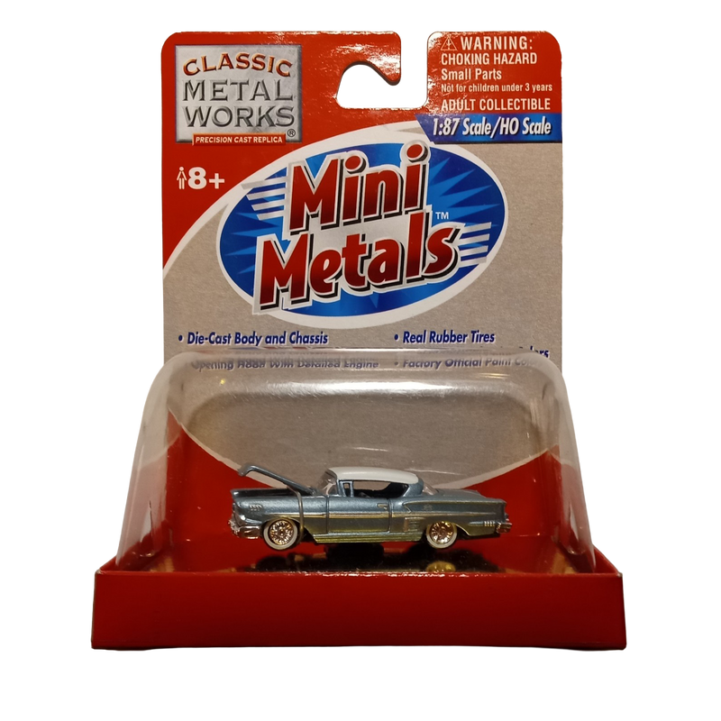 Classic Metal Works 30109 HO Scale 1958 Chevy Impala - Metallic Blue