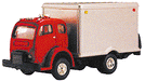 Classic Metal Works 30111 HO Scale '53 White 3000 Box Truck - Red and Silver