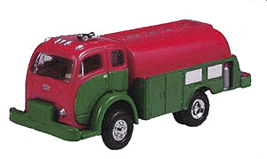 Classic Metal Works 30112 HO Scale '53 White 3000 Fuel Delivery Truck - Red and Silver