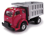 Classic Metal Works 30115 HO Scale '53 White 3000 Dump Truck - Red and Silver