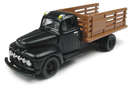 Classic Metal Works 30124 HO Scale 1951 Ford F-6 Stake Truck - Black