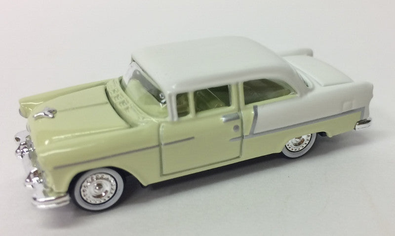 Classic Metal Works 30127 HO Scale 1955 Chevy Bel Air Sedan - Harvest Gold/Cream