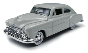 Classic Metal Works 30129 HO Scale 1951 Chevy Fleetline 2 Door Hardtop - Thistle Gray