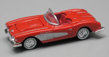 Classic Metal Works 30138 HO Scale 1958 Chevy Corvette Roadster - Signet Red/Cream White Cove