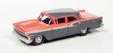 Classic Metal Works 30645 HO Scale 1959 4 Door Ford Fairlane - Geranium/Gunsmoke Gray