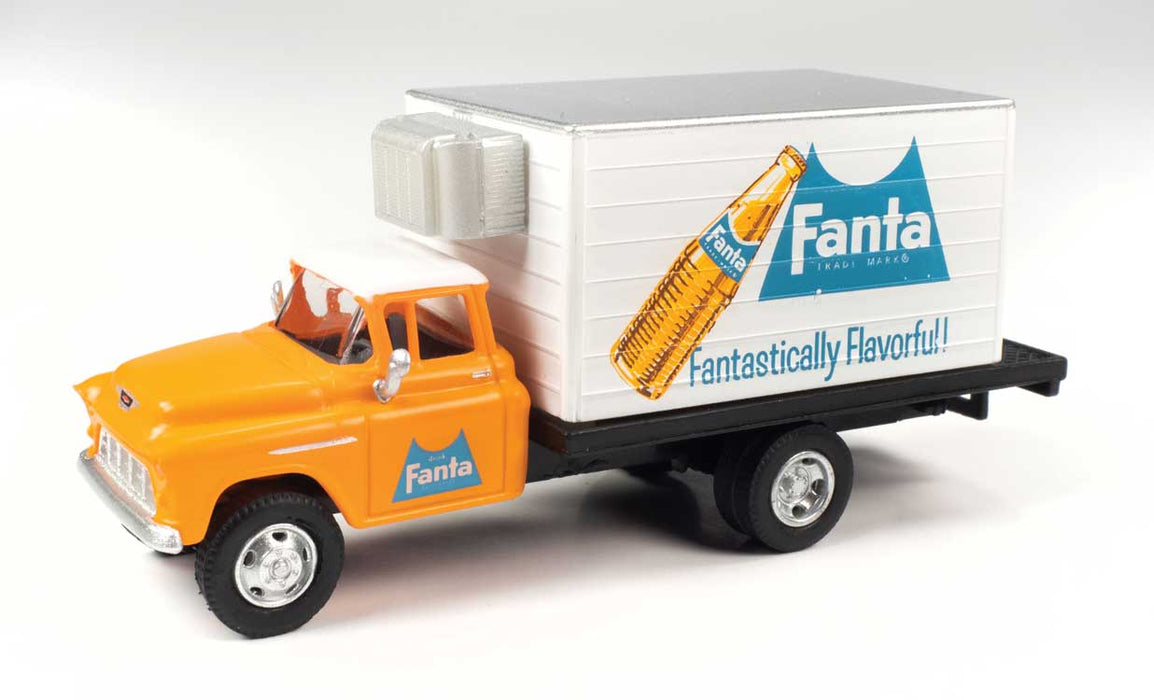 Classic Metal Works 30647 HO Scale 1957 Chevrolet Refrigerated Box Truck - Fanta