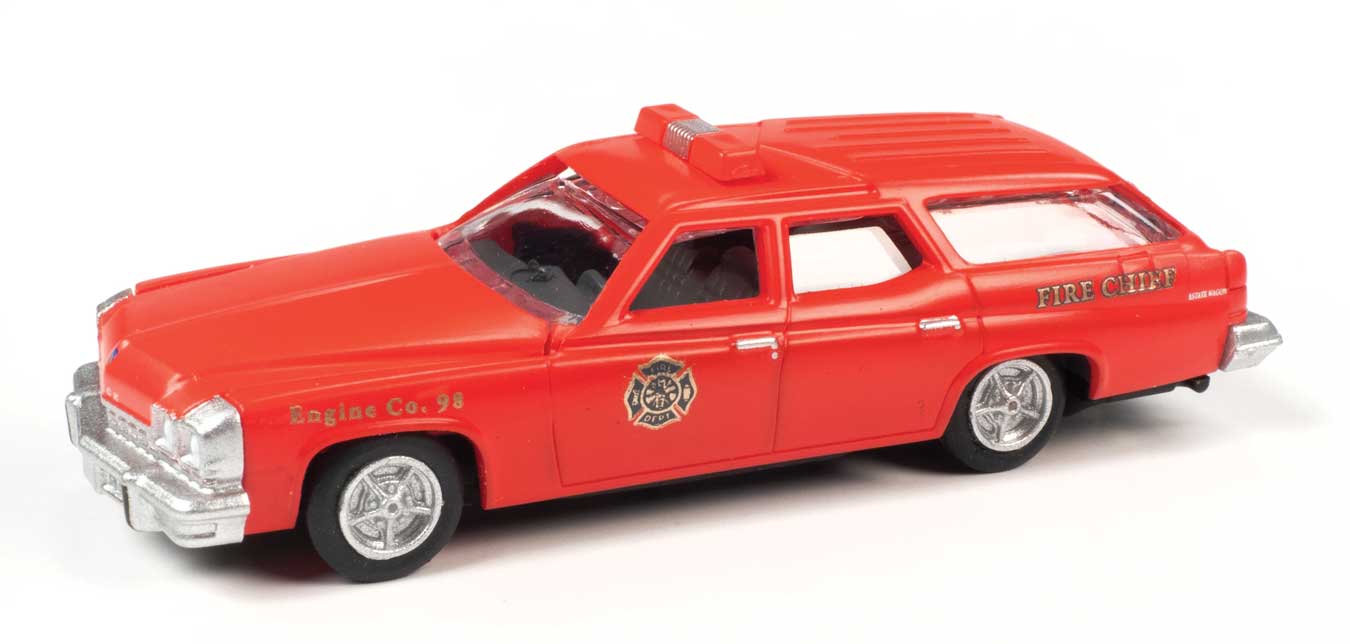Classic Metal Works 30657 HO Scale 1976 Buick Estate Station Wagon - Fire Chief