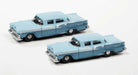 Classic Metal Works 50437 N Scale 1959 Ford Fairlane 4 Door Wedgewood/Surf Blue 2 Pack