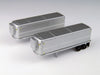 Classic Metal Works 51166 N Scale 32' AeroVan Reefer Trailers Silver Unlettered 2 Pack