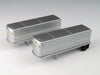 Classic Metal Works 51167 N Scale 32' AeroVan Trailers Silver Unlettered 2 Pack