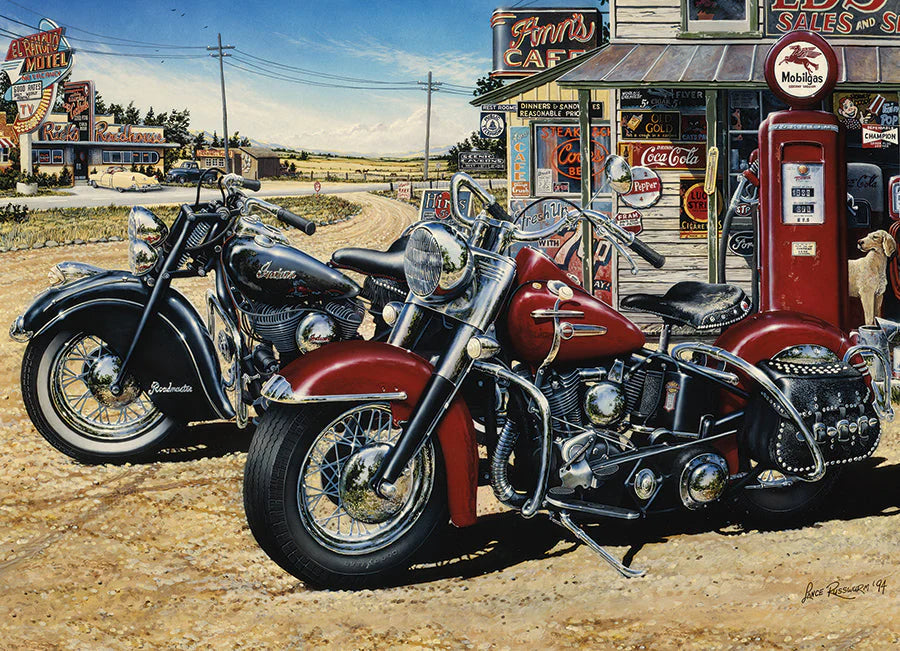 Cobble Hill 40037 Two for the Road (Vintage Motorcycles) 1000 Piece Puzzle