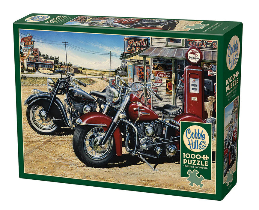 Cobble Hill 40037 Two for the Road (Vintage Motorcycles) 1000 Piece Puzzle