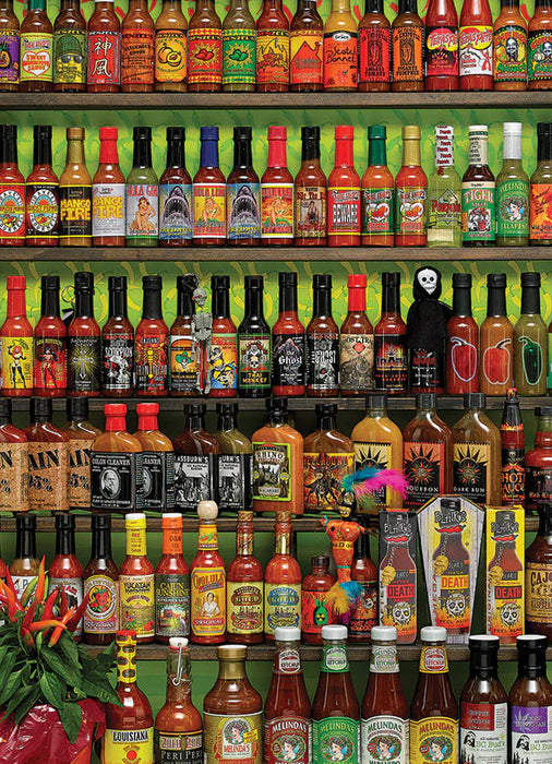 Cobble Hill 40121 Hot Hot Sauce Collage Puzzle 1000 Piece Puzzle