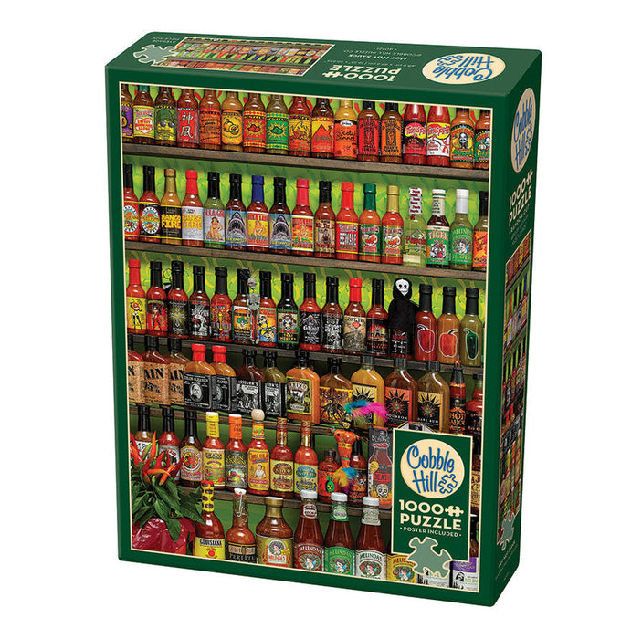 Cobble Hill 40121 Hot Hot Sauce Collage Puzzle 1000 Piece Puzzle