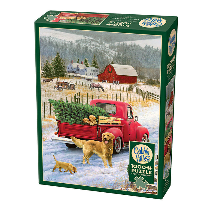 Cobble Hill 40215 Christmas on the Farm 1000 Piece Puzzle