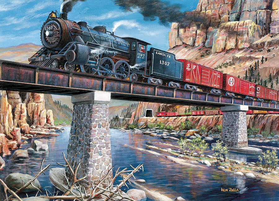 Cobble Hill 40240 Stone Steel & Steam (Train) Puzzle 1000 Piece Puzzle