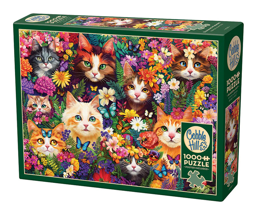 Cobble Hill 40289 Blooming Whiskers 1000 Piece Puzzle