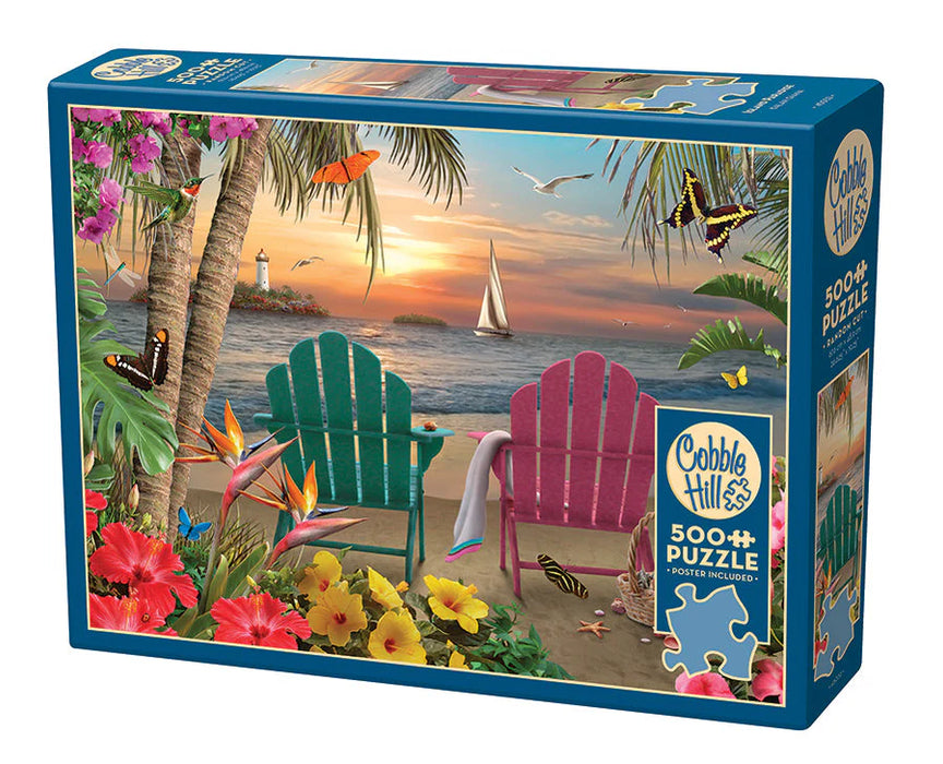 Cobble Hill 45032 Island Paradise Puzzle 500 Piece Puzzle