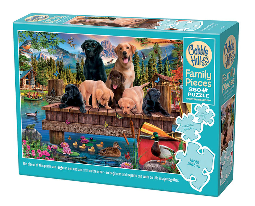 Cobble Hill 47038 Pups & Ducks 350 Piece Puzzle