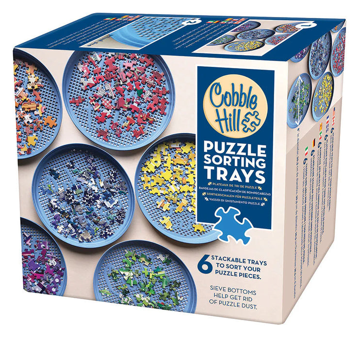 Cobble Hill 53702 Puzzle Stackable Sorting Trays (6 Pack)