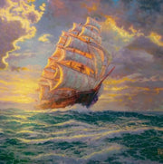 Cobble Hill 60350 Courageous Voyage Sailing Ship Paint by Number (12"x12")