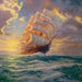 Cobble Hill 60350 Courageous Voyage Sailing Ship Paint by Number (12"x12")