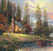 Cobble Hill 60355 Peaceful Retreat Cabin Paint by Number (12"x12")