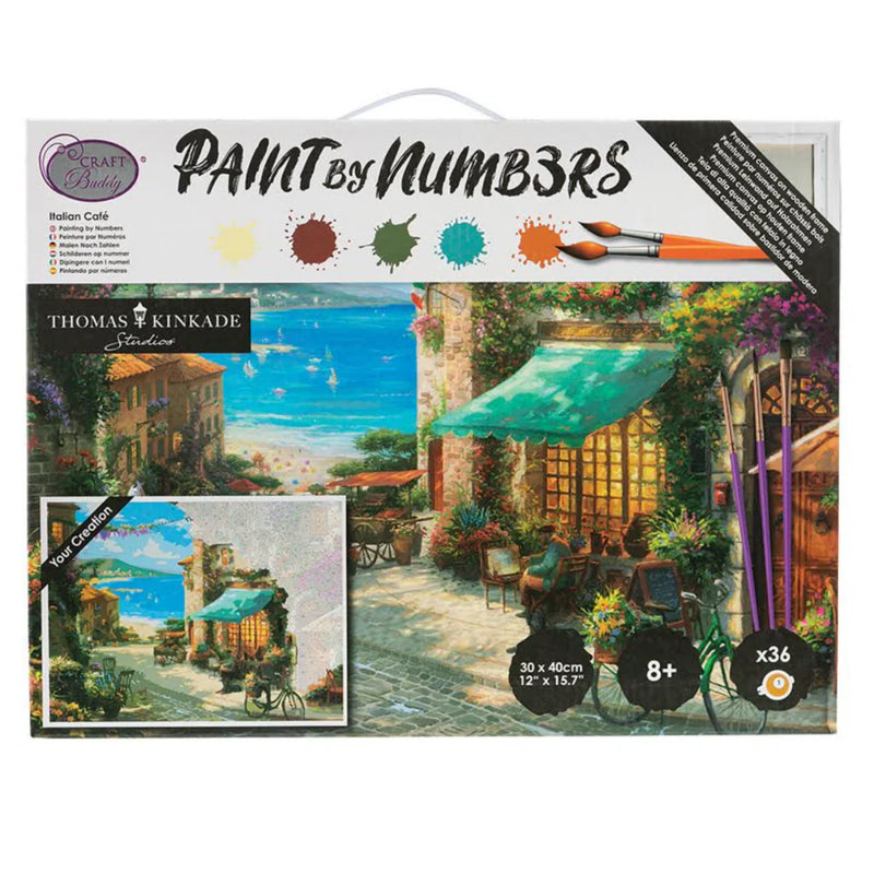 Cobble Hill 60358 Italian Cafe By the Sea Paint by Number (12"x16")