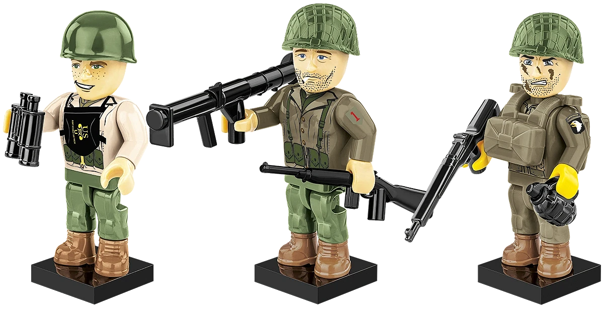 COBI 2058 Historical Collection WWII US Army D-Day 1944 (33 Pieces)