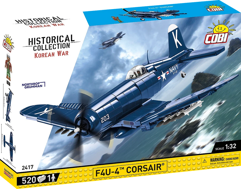 COBI 2417 Historical Collection Korean War F4-U-4 CORSAIR Airplane (520 Pieces)