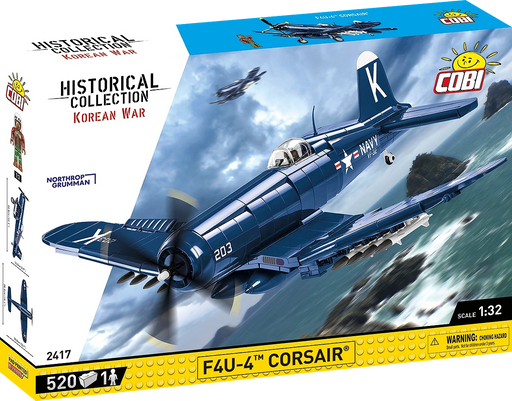 COBI 2417 Historical Collection Korean War F4-U-4 CORSAIR Airplane (520 Pieces)