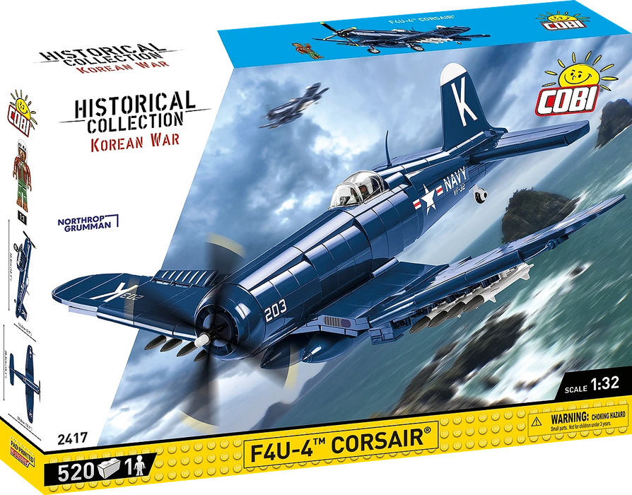 COBI 2417 Historical Collection Korean War F4-U-4 CORSAIR Airplane (520 Pieces)