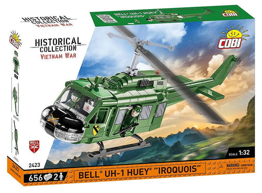 COBI 2423 Historical Collection Vietnam War Bell Uh-1 Huey Helicopter (656 Pieces)