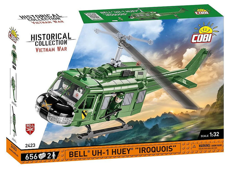 COBI 2423 Historical Collection Vietnam War Bell Uh-1 Huey Helicopter (656 Pieces)
