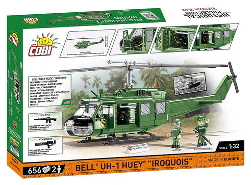COBI 2423 Historical Collection Vietnam War Bell Uh-1 Huey Helicopter (656 Pieces)