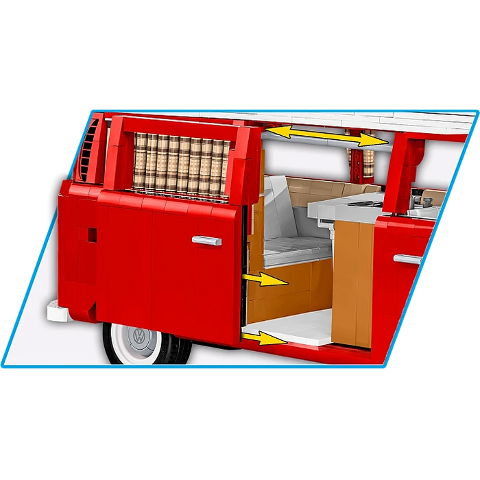 COBI 24361 1/12 Executive Edition Volkswagen T2a Camper Van Set (2775 Pieces)